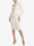 Women's Top and Pencil Skirt Two-Piece Set
