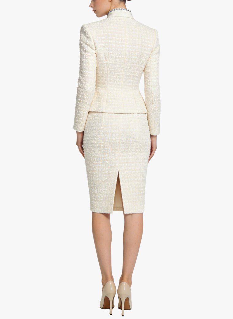 Women's Top and Pencil Skirt Two-Piece Set