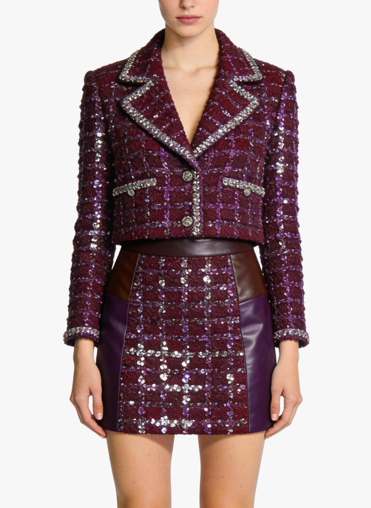 Suit Jacket and Pencil Skirt Elegant Style Two-Piece Set