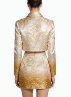 Women's Luxury Jacket and Skirt Two-Piece Set