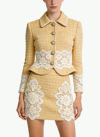 Women's High-Waisted A-Line Skirt Two-Piece Set
