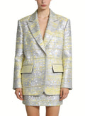 Suit Collar Jacket and Skirt Two-Piece Set