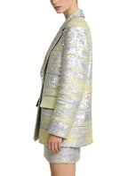 Suit Collar Jacket and Skirt Two-Piece Set