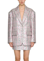 Suit Collar Jacket and High-Waisted Skirt Fashionable Two-Piece Set