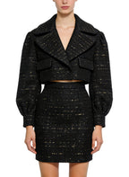 Lace Top and Skirt Elegant Two-Piece Set