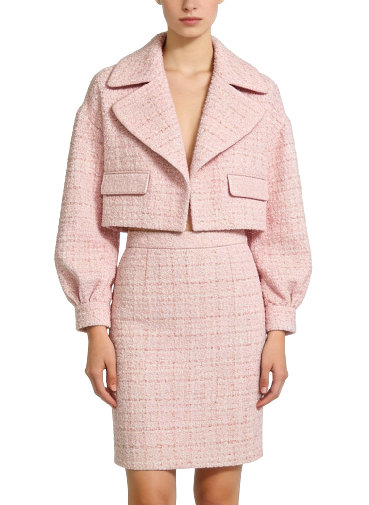 Women's Chic and Stylish Jacket and Skirt Two-Piece Set