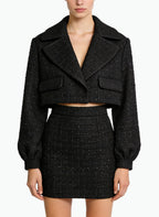 Fashionable Commuting Jacket and Skirt Two-Piece Set