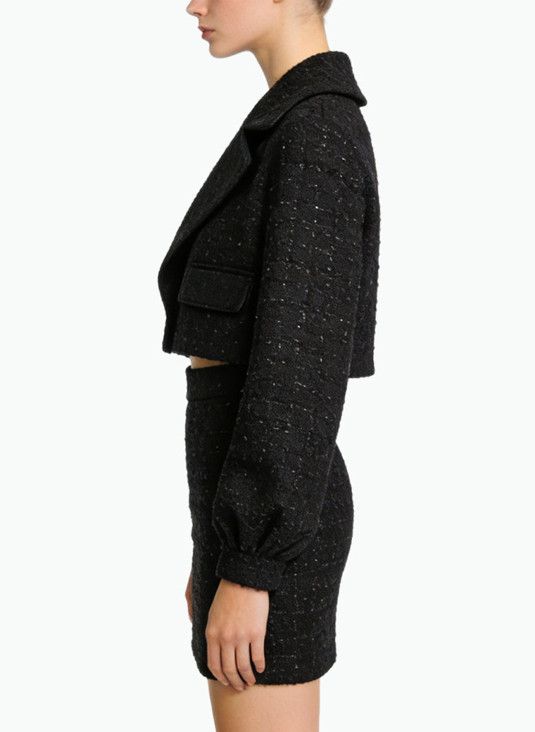 Fashionable Commuting Jacket and Skirt Two-Piece Set
