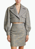 Elegant Commuting Jacket and Skirt Two-Piece Set