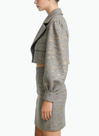 Elegant Commuting Jacket and Skirt Two-Piece Set