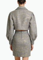 Elegant Commuting Jacket and Skirt Two-Piece Set