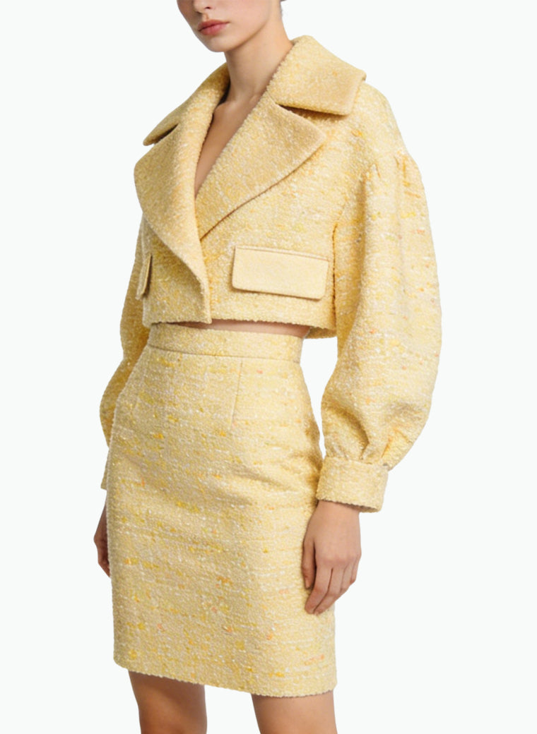 Fresh and Youthful Jacket and Skirt Two-Piece Set