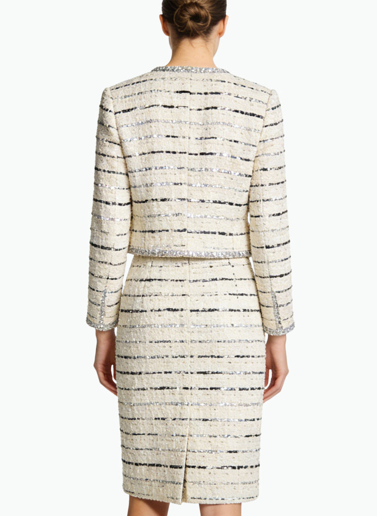 Luxury and Elegant Jacket and Skirt Two-Piece Set