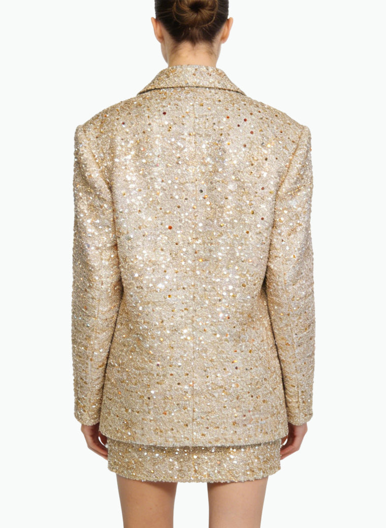 Powerful Party Jacket and Skirt Two-Piece Set