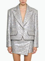 Trendy and Cool Jacket and Skirt Two-Piece Set