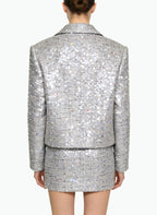 Trendy and Cool Jacket and Skirt Two-Piece Set