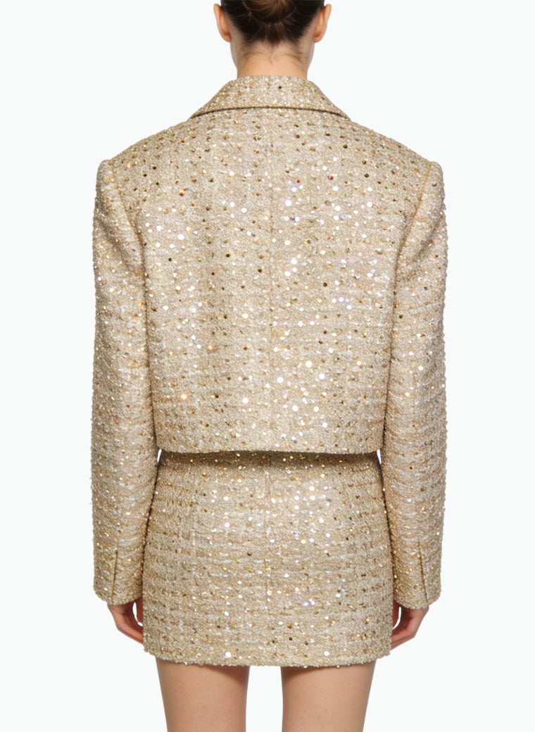 Elegant Date Jacket and Skirt Two-Piece Set
