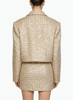 Elegant Date Jacket and Skirt Two-Piece Set