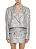 Elegant Commuter Two-Piece Jacket and Skirt Set