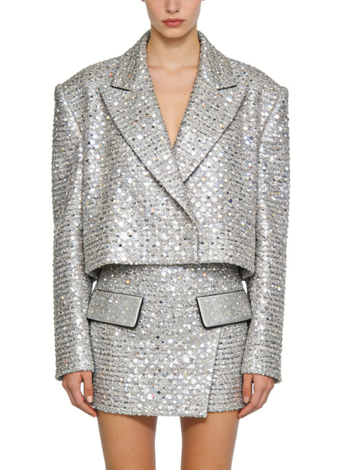 Elegant Commuter Two-Piece Jacket and Skirt Set