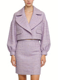 Gentle and Youthful Two-Piece Jacket and Skirt Set