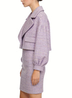 Gentle and Youthful Two-Piece Jacket and Skirt Set