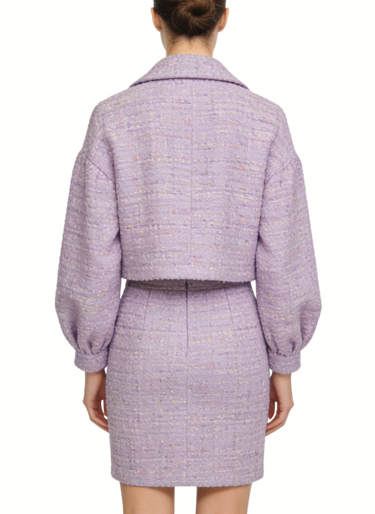 Gentle and Youthful Two-Piece Jacket and Skirt Set