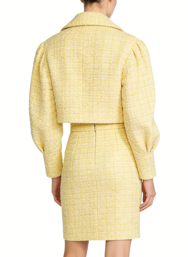 Sweet and Fresh Two-Piece Jacket and Skirt Set