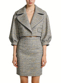 Luxury and Sophisticated Two-Piece Jacket and Skirt Set