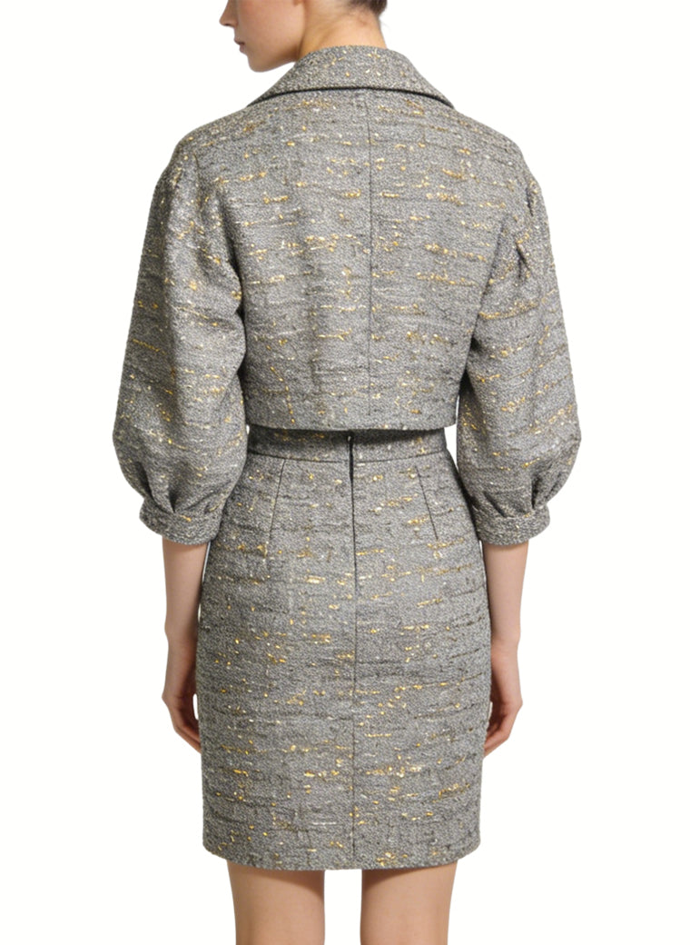 Luxury and Sophisticated Two-Piece Jacket and Skirt Set