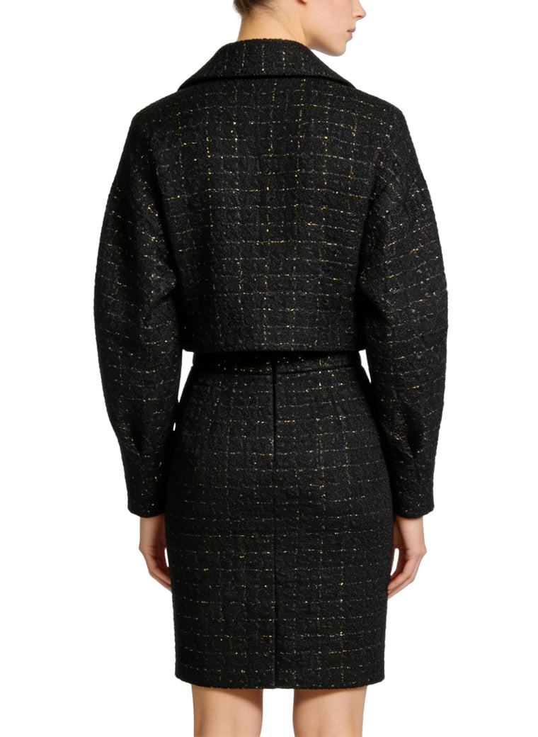 Versatile Commuter Two-Piece Jacket and Skirt Set