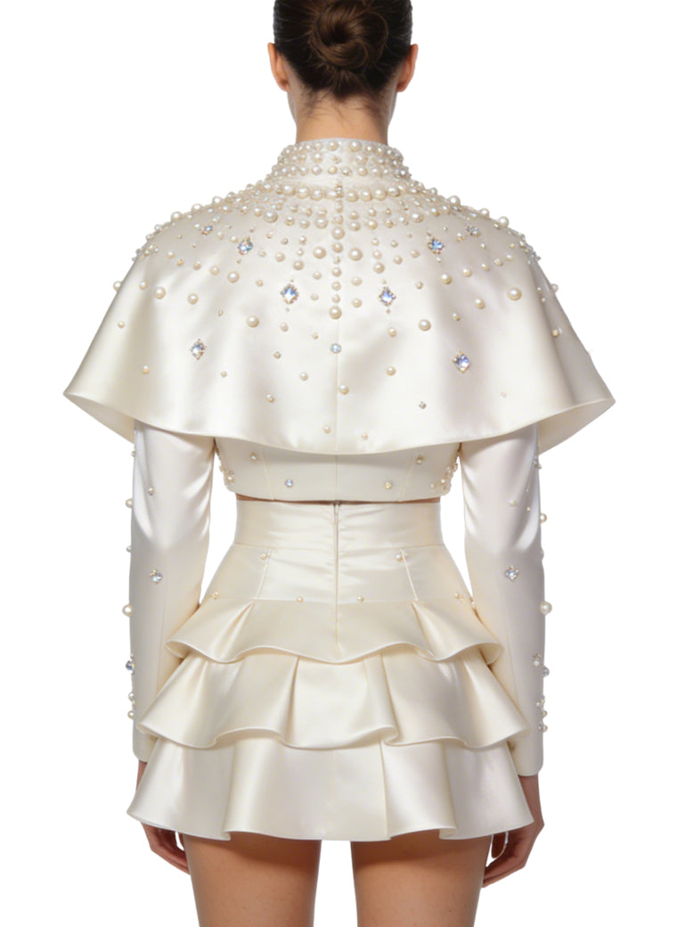 Exquisite Date Two-Piece Jacket and Skirt Set